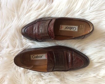 Vintage Gabor Brown Flat Shoes