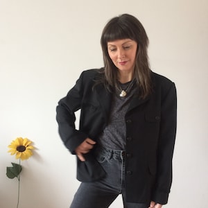 Vintage 80s Black Jacket