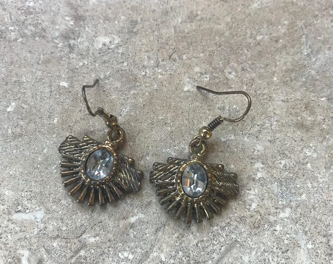 Vintage 70s Gold Dangle Earrings