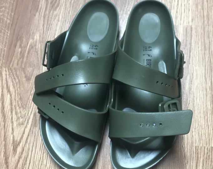 Green Birkenstock Sandals