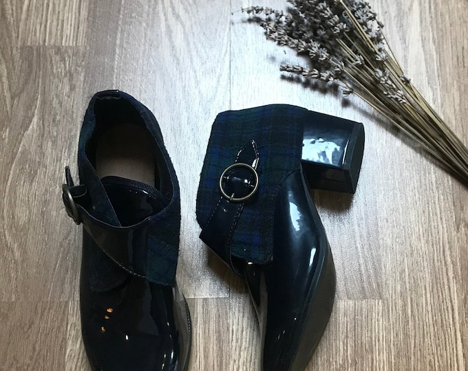 Vintage Navy Ankle Boots