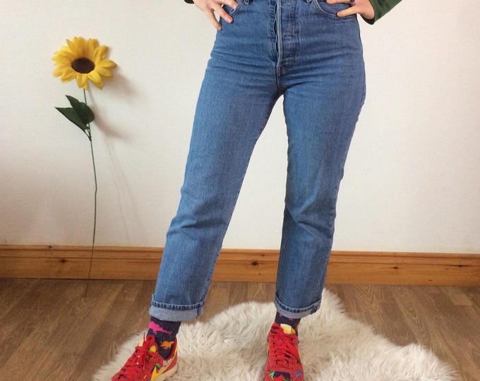 Levi’s Ribcage High waisted blue jeans