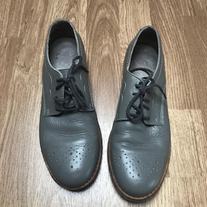 Vintage Grey Laced Brogue Shoes