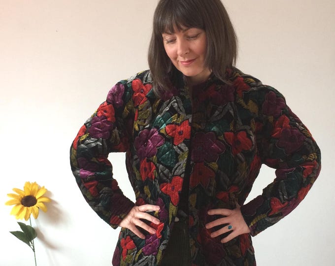 Vintage Velvet Floral Jacket