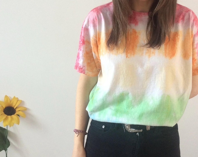 Vintage 90s Multi Coloured Tie Dye T-shirt