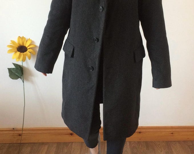 Vintage 90s Black Overcoat