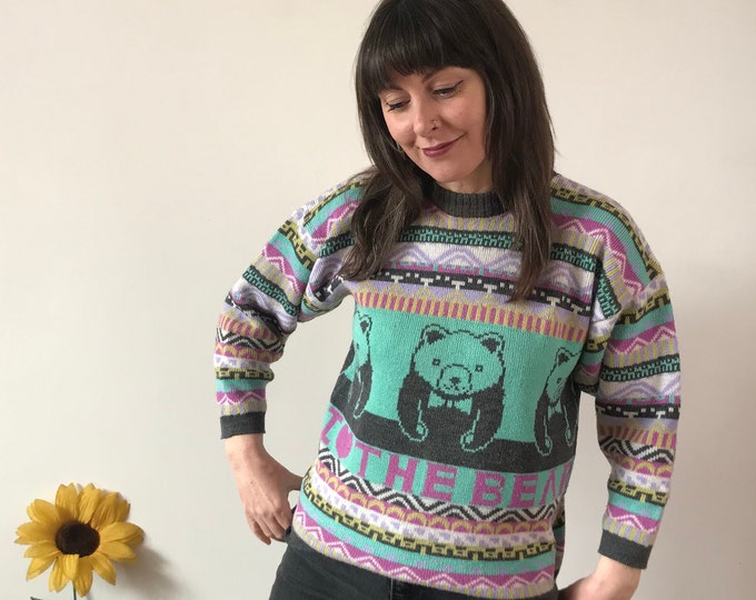 Vintage 90s BEAR Knit Jumper