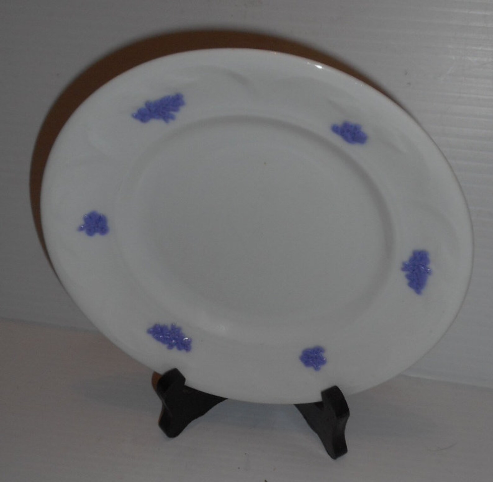Chelsea China by Adderley Smooth Embossed Leaf Raised Blue Etsy