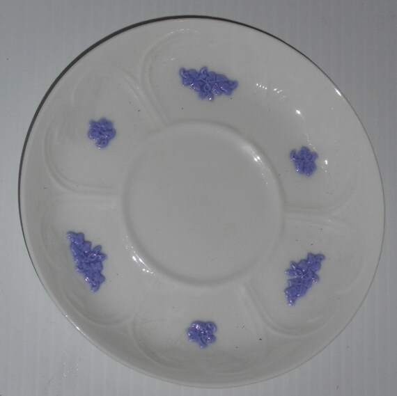 SIGNED ADDERLEYS CHINA CHELSEA BLUE GRAPES DINNER PLATE 10/" Vintage