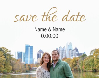 Wedding Stationary - Full Photo Save The Date - Customization Available