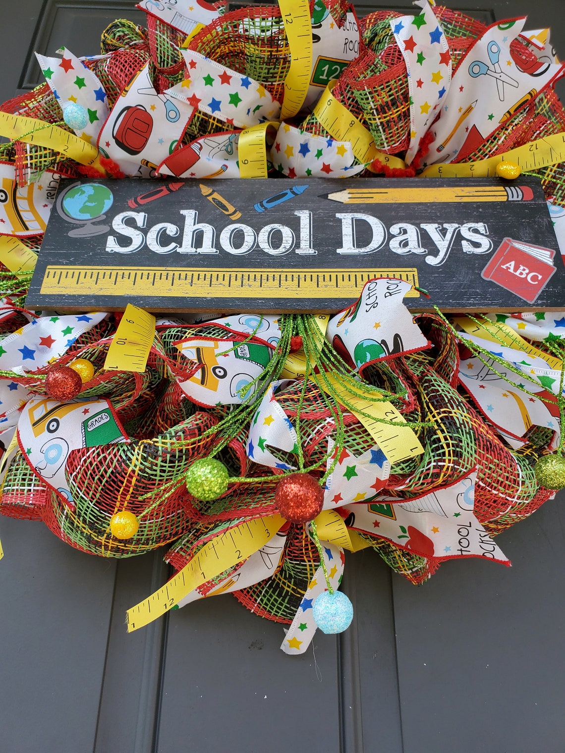 School Days Wreath, Back to School Wreath, School Wreath, School