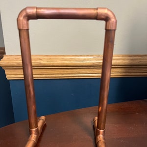 Copper and Wood Table number holder, Copper table number stand, Wedding Table number holder.