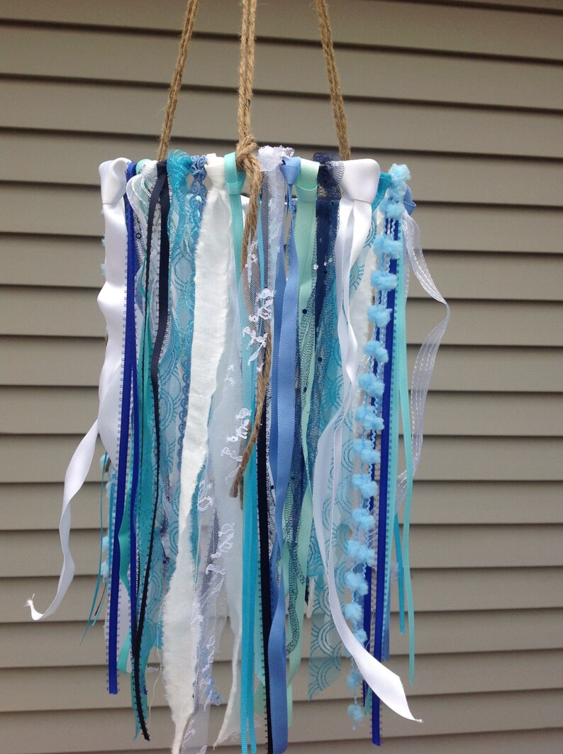 Baby Boy Mobile Crib Mobile Rustic Nursery Ribbon Mobile Etsy Canada