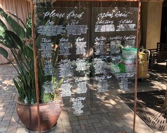 Wedding Copper Arch: Guest List Directory Frame