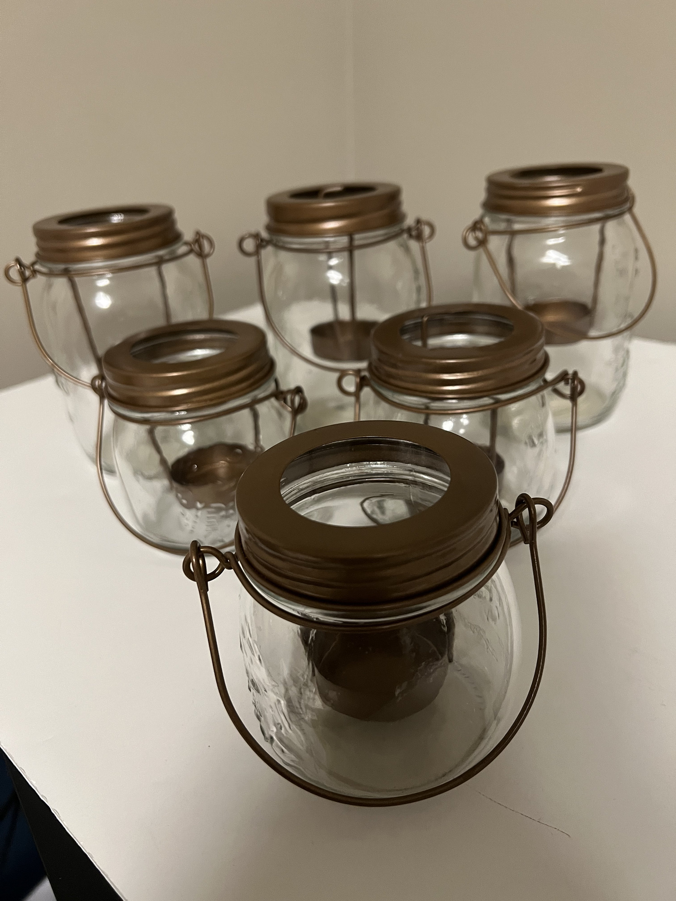 Farmhouse/Cottage/Primitive/Country Mason Jar Sundries Cup Lid Holder 