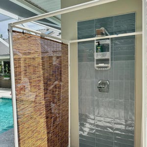 PVC Outdoor Shower Frame: Portable Stall, Chuppah (78x48 inches)