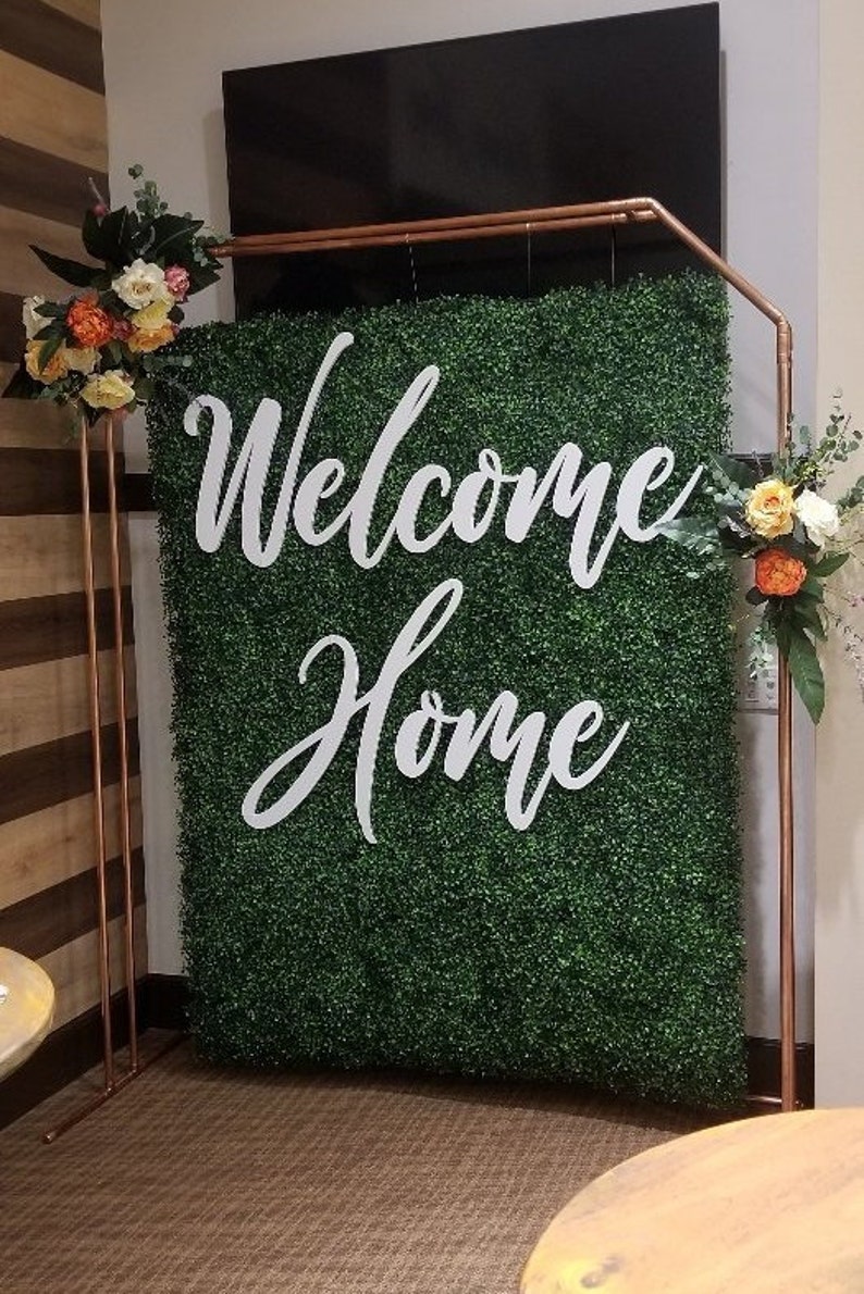 Geometric DOUBLE Copper Backdrop Wedding Arch Copper Wedding Etsy