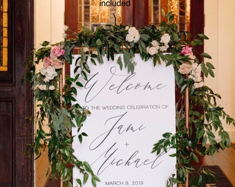 Copper Seating Chart Arch, Small Copper Welcome Frame, Seating Chart frame, Free S HOOK, Guest List Directory, Small Frames up to 4' tall.