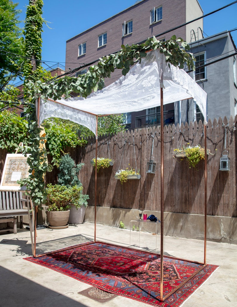 Chuppah, Copper Chuppah Ceremony Frame, Chuppah Poles, Copper Chuppah Kit, Copper Arch. image 6