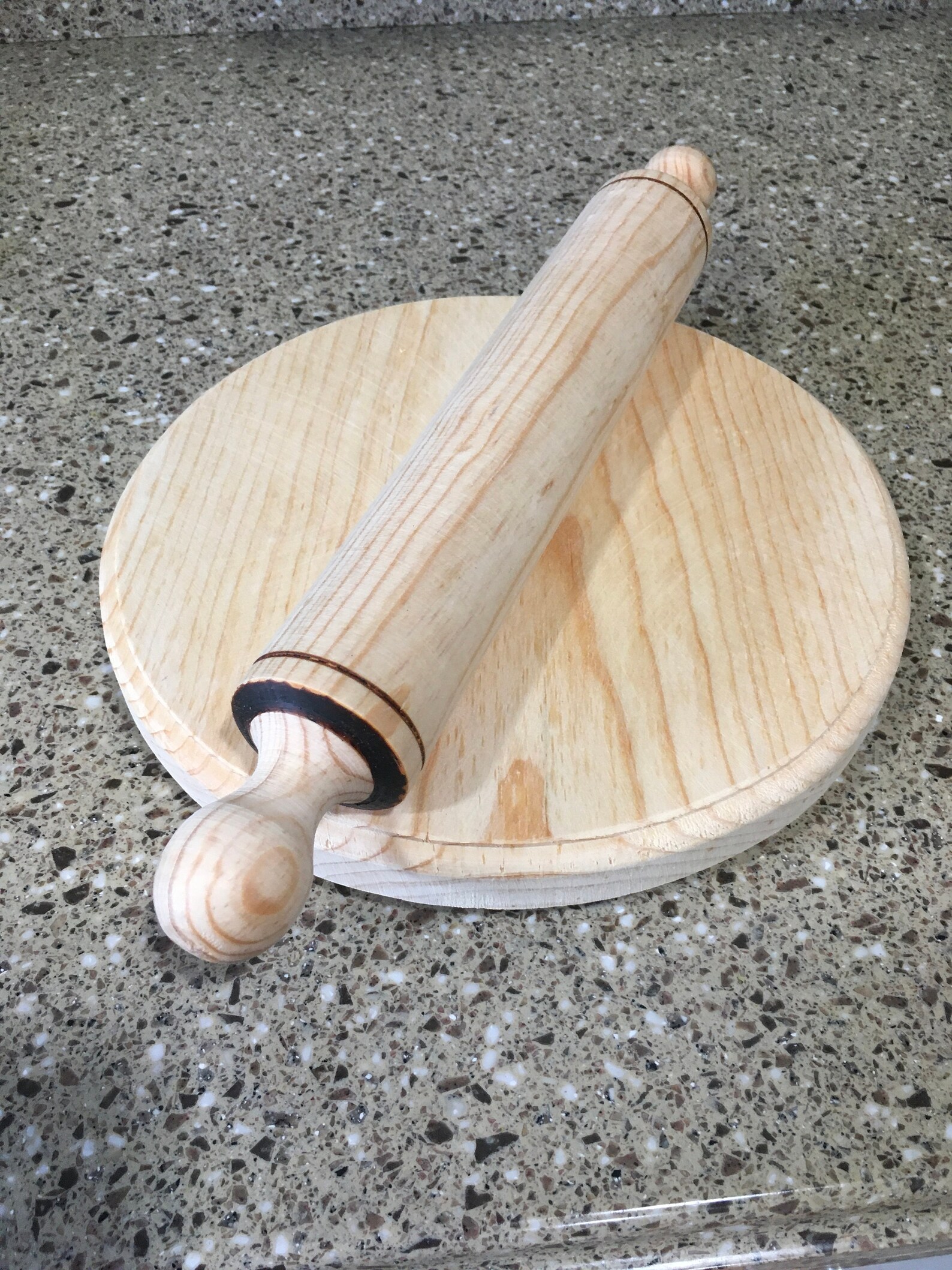 Rolling Pin and Board set Wooden Board and Rolling pin Etsy