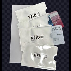RFID Blocking Sleeves, Credit Card Protector, Set of 4