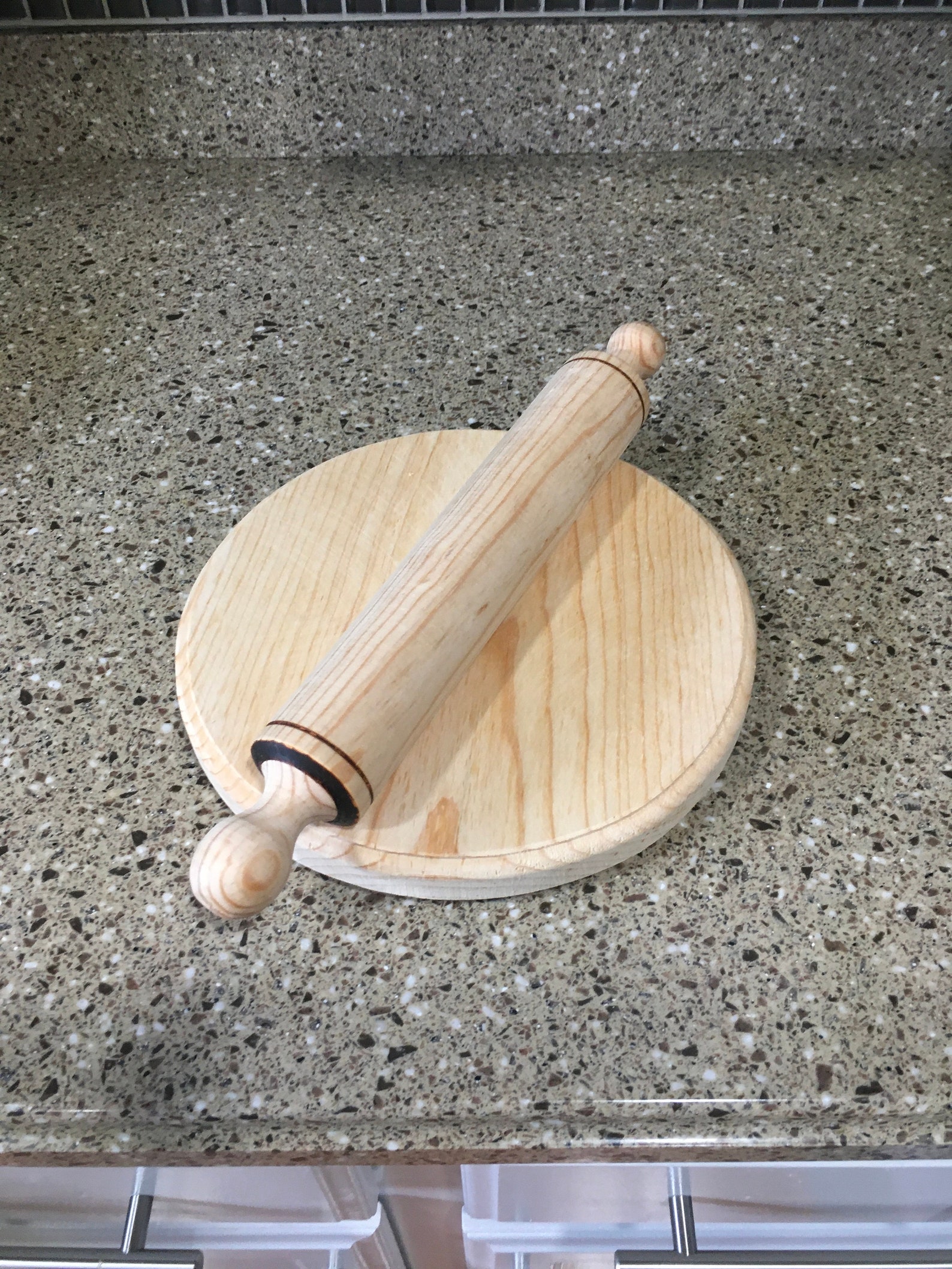Rolling Pin and Board Set Wooden Board and Rolling Pin Etsy