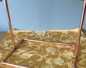 Handmade Copper Jewelry Display Stand: Necklace Rack