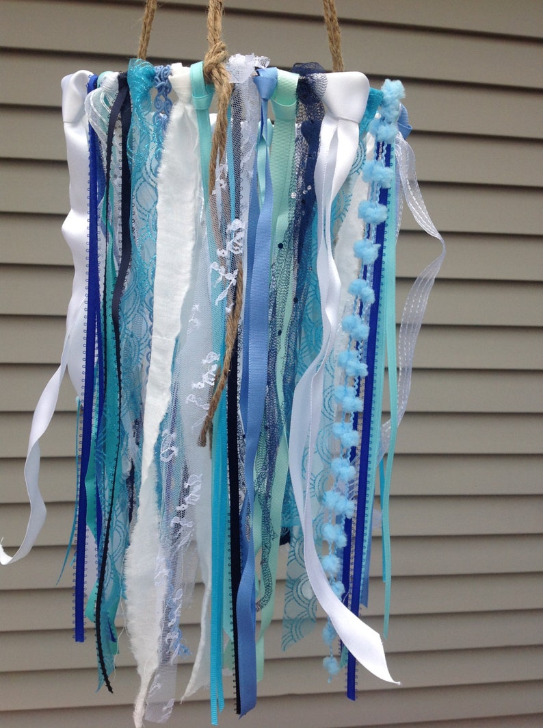 Baby Boy Mobile Crib Mobile Rustic Nursery Ribbon Mobile Etsy Canada