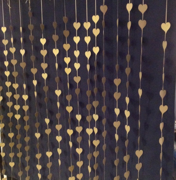 Corazon De Oro Cabina De Fotos Telon De Fondo Cortina De La Etsy