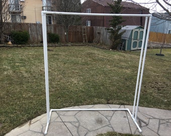 Double PVC Wedding Arch Backdrop Frame: Portable Ceremony Decor