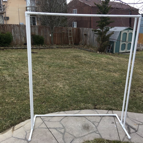 Double PVC Wedding Arch Backdrop Frame: Portable Ceremony Decor