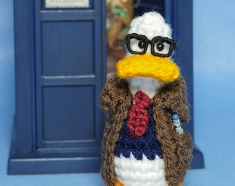 Ducktor Who - Special Edition Crocheted Doctor Who Duck with accessories