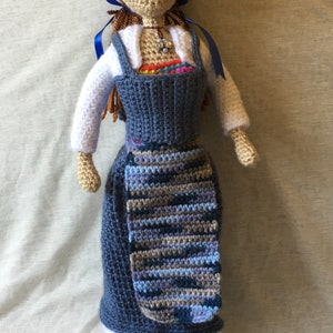 Disney inspired Village Belle/Beauty and the Beast/crochet doll/handymade doll/stuff doll/girl toy