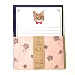 Tabby cat writing set - Miki Takei