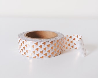 Gold metallic triangle pattern washi tape