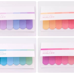 Pastel gradient sticky notes - index tabs - sticky memo