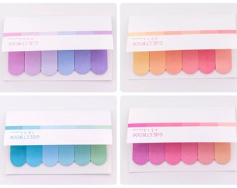 Pastel gradient sticky notes - index tabs - sticky memo
