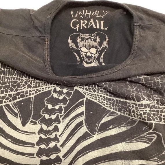 Unholy Grail Vintage T Shirt Firefly Skeleton - image 4