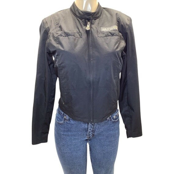 Harley Davidson Women's Black Zip Riding Jacket Coat … - Gem