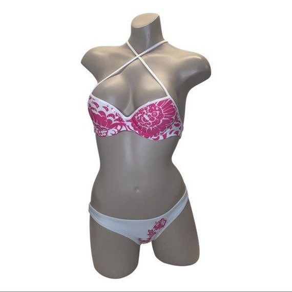 Recco Angel White & Pink Bikini Set NWT - image 1