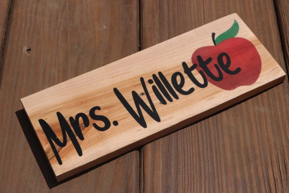 Teacher Desk Name Plate Personalized Teacher Gifts Teacher Etsy