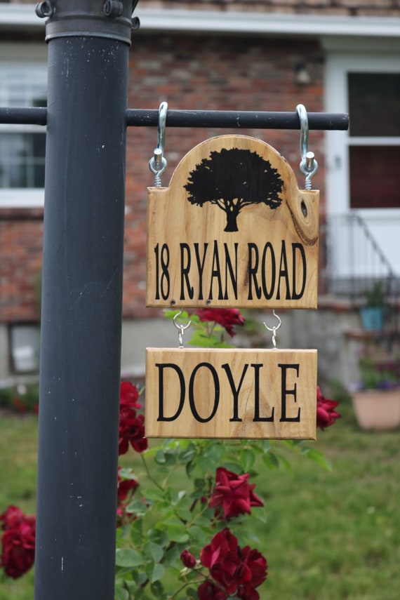 Family Established Sign Address Plaque Outdoor Address Sign Address Sign Engraved Address Rustic Home Decor Personalized Gift