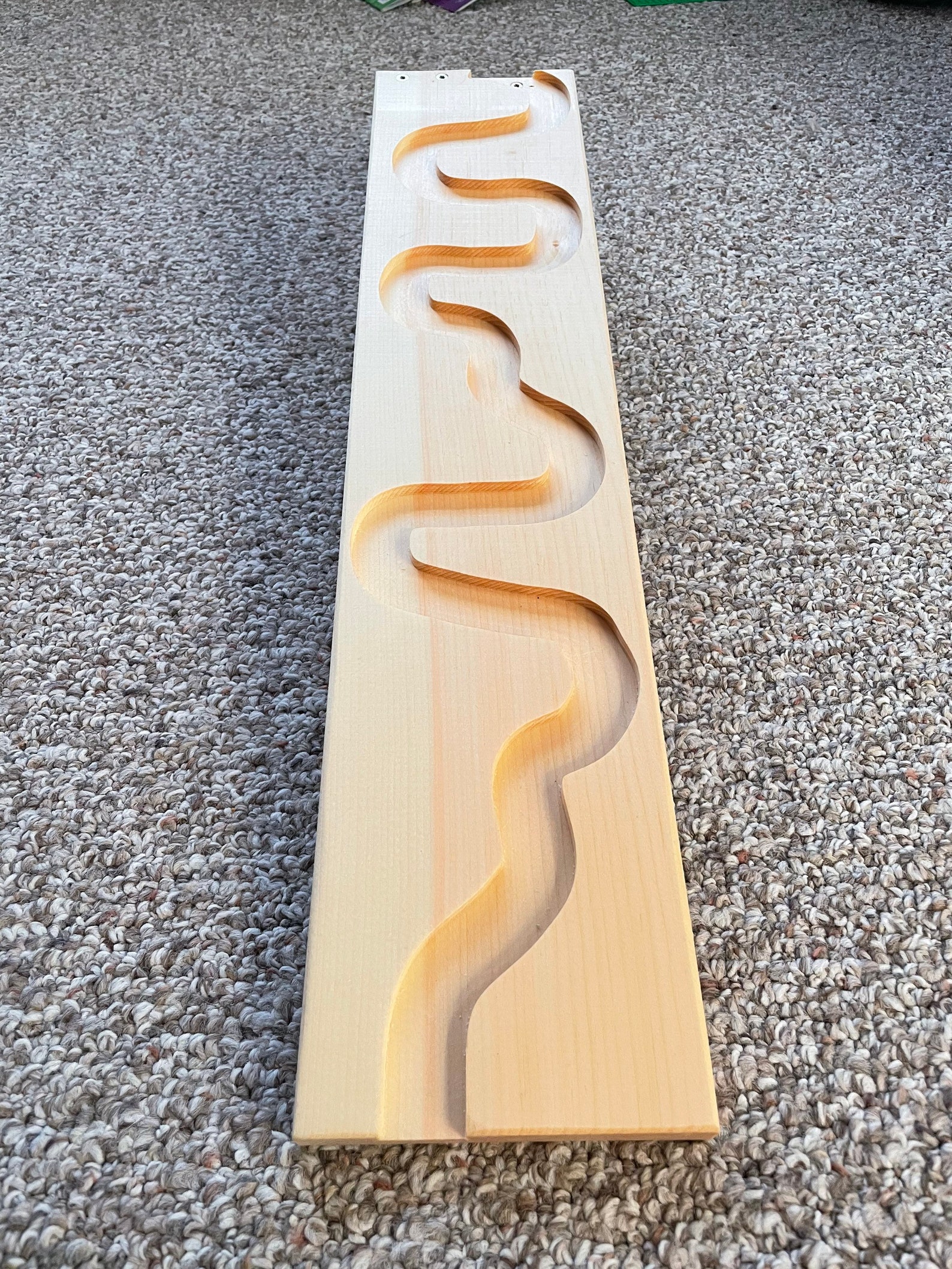 Wooden Marble Run Race Winding Track Set Wooden Ball Run Snake Etsy