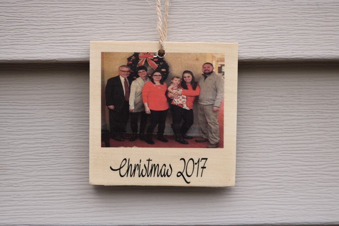 Personalized Christmas Ornament Wooden Ornament Photo Ornament Picture ...