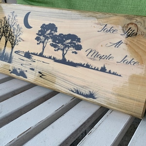 Custom Lake House Signs Cabin Sign Wood Lake House Sign Personalized Camp Sign Lake House Decor Reclaimed Wood Sign Rustic Camp Sign