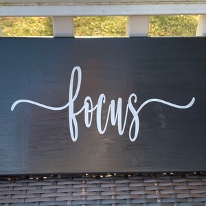 Focus Wall Art Motivational Sign Positive Sign Inspirational Office Wall Decor Clear Thinking Focus Print Focus Quote Office Quotes Sign