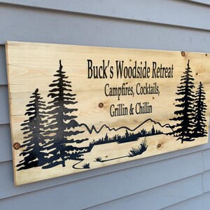 Custom Lake House Signs Cabin Sign Wood Lake House Sign - Etsy
