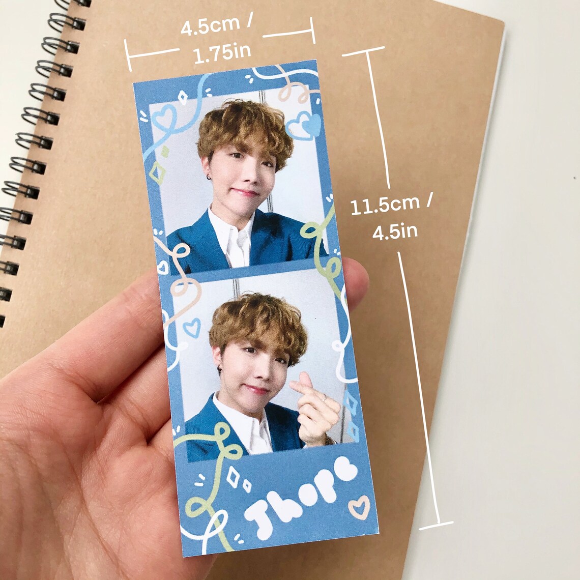 BTS decorated polariod film strip kpop photo card BTS Etsy