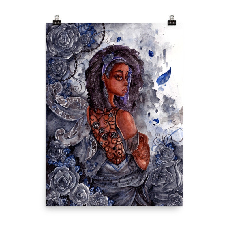 Gothic Art Print African American Art Black Girl Magic | Etsy