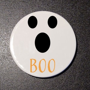 Boo Ghost Halloween Round Ceramic Drink Coasters 4 Pack